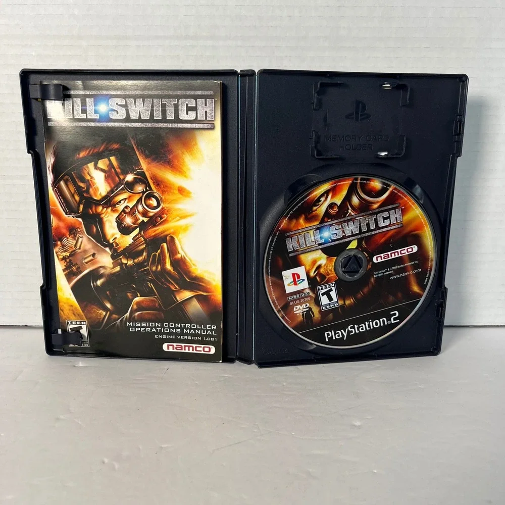 Kill‎ Switch PlayStation 2 PS2 Namco 2003 Shooter Game CIB SLUS-20706